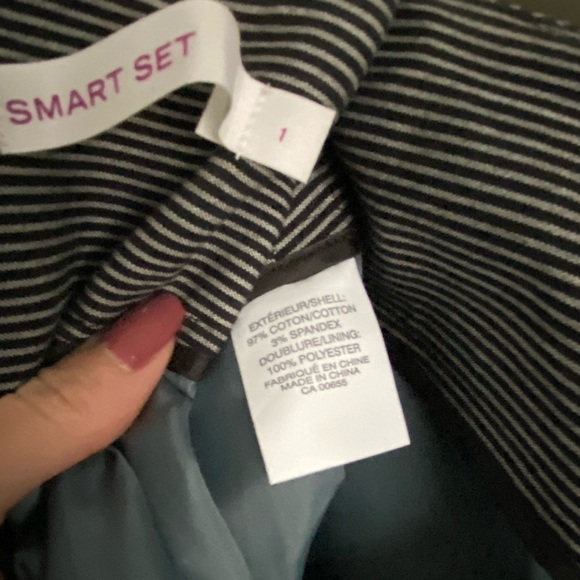 Smart Set Lined and Striped Pencil Skirt size 1 - Picture 7 of 7